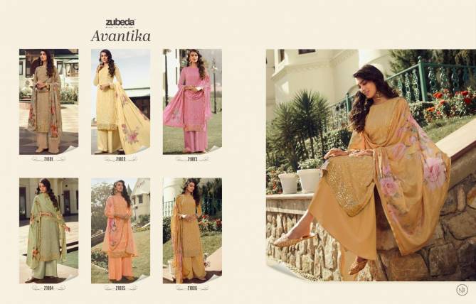 ZUBEDA AVANTIKA Latest fancy Casual Wear Heavy Real Georgette With Embroidery Work Salwar Suit Collection 